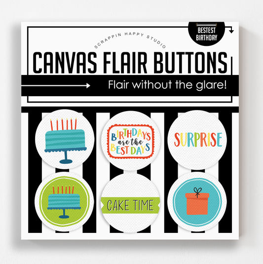 Bestest Birthday Canvas Flair