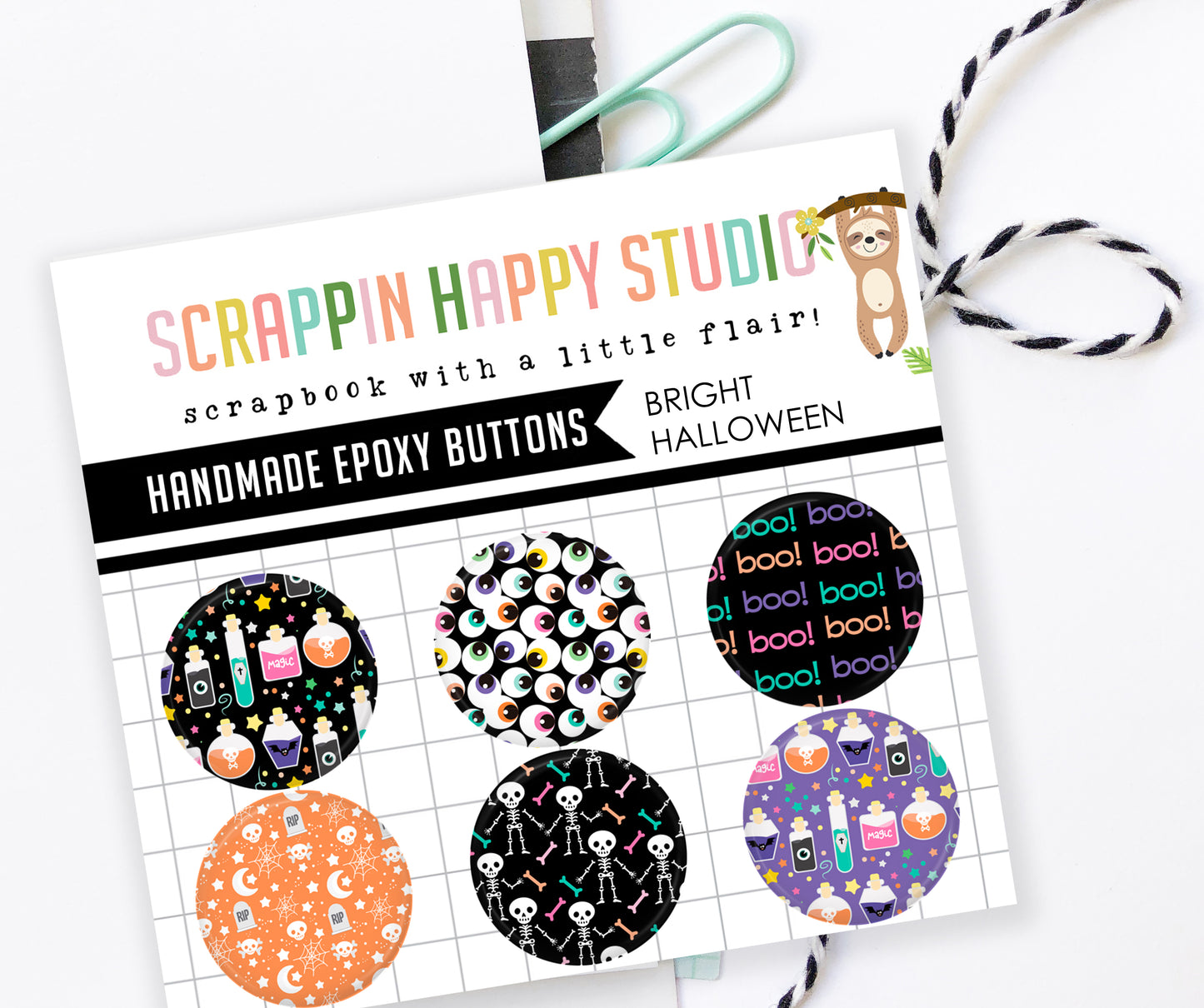 Bright Halloween Epoxy Flair