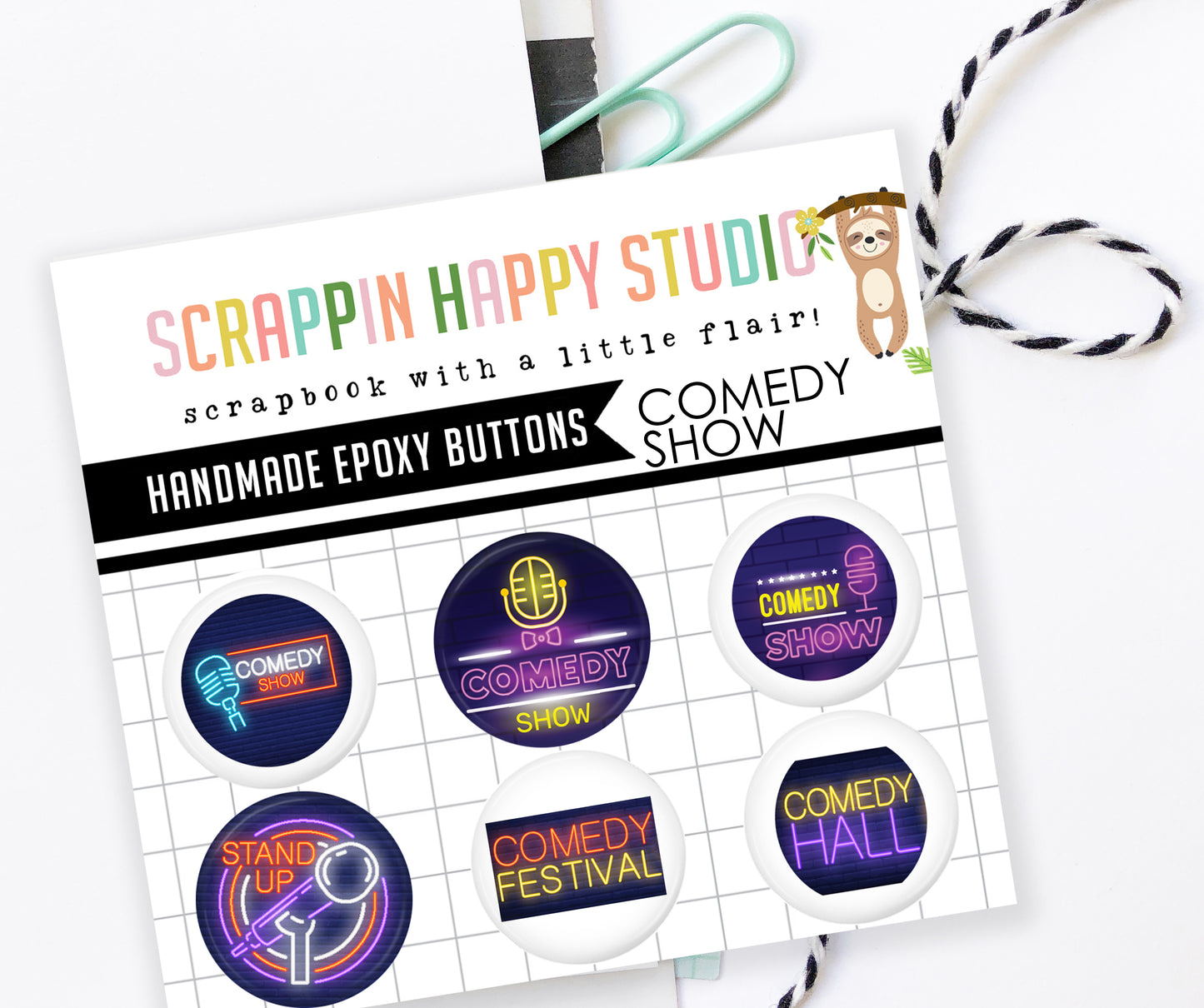 Comedy Show Epoxy Flair