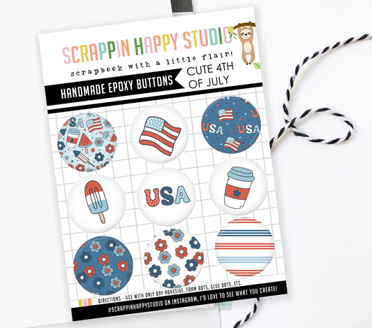 Cute 4th Of July Epoxy Flair