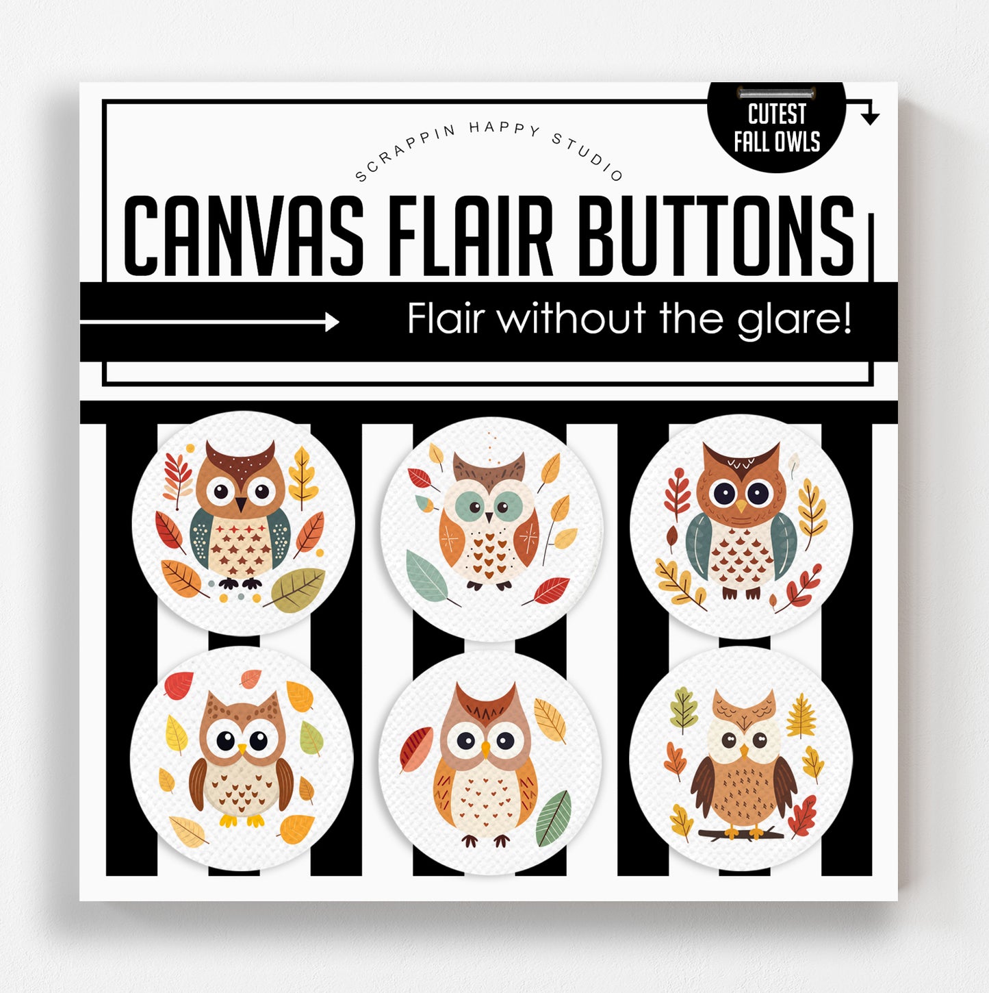 Cutest Fall Owls Canvas Flair