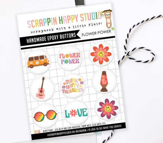 Flower Power Epoxy Flair