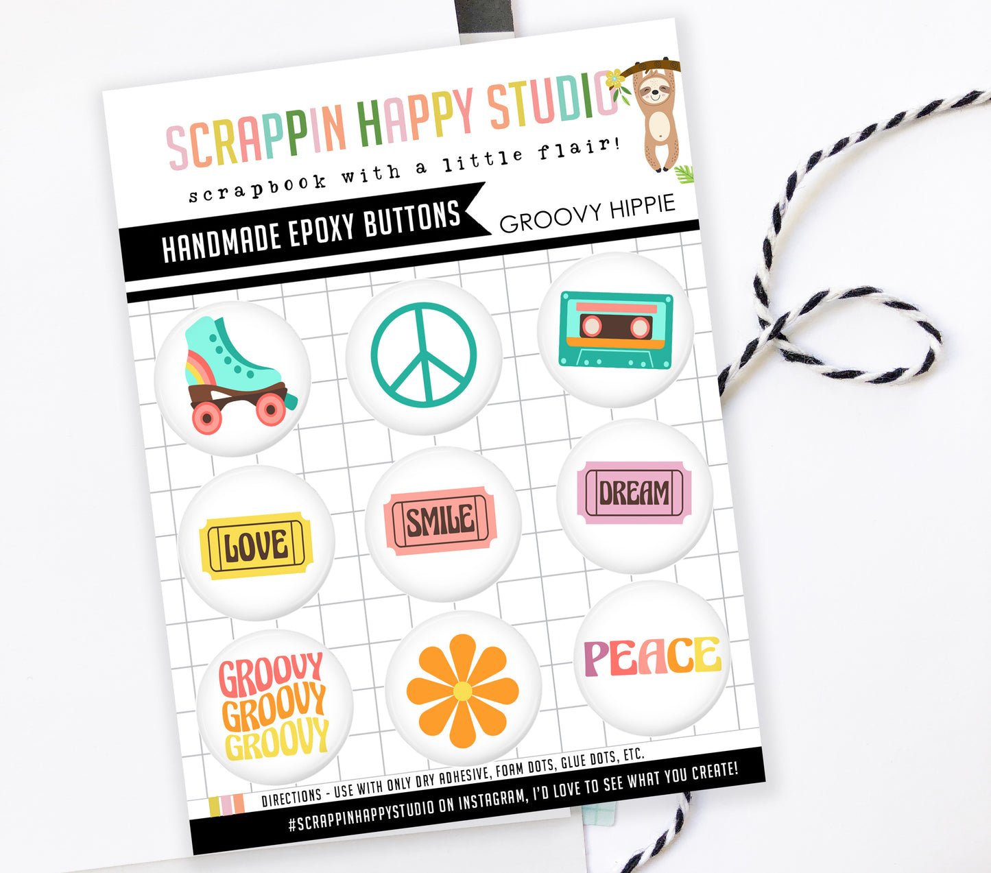 Groovy Hippie Epoxy Flair