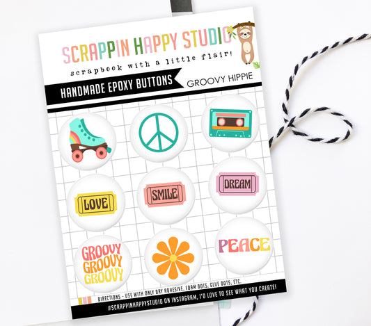 Groovy Hippie Epoxy Flair