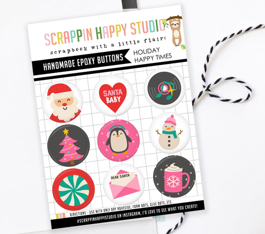 Holiday Happy Times Epoxy Flair