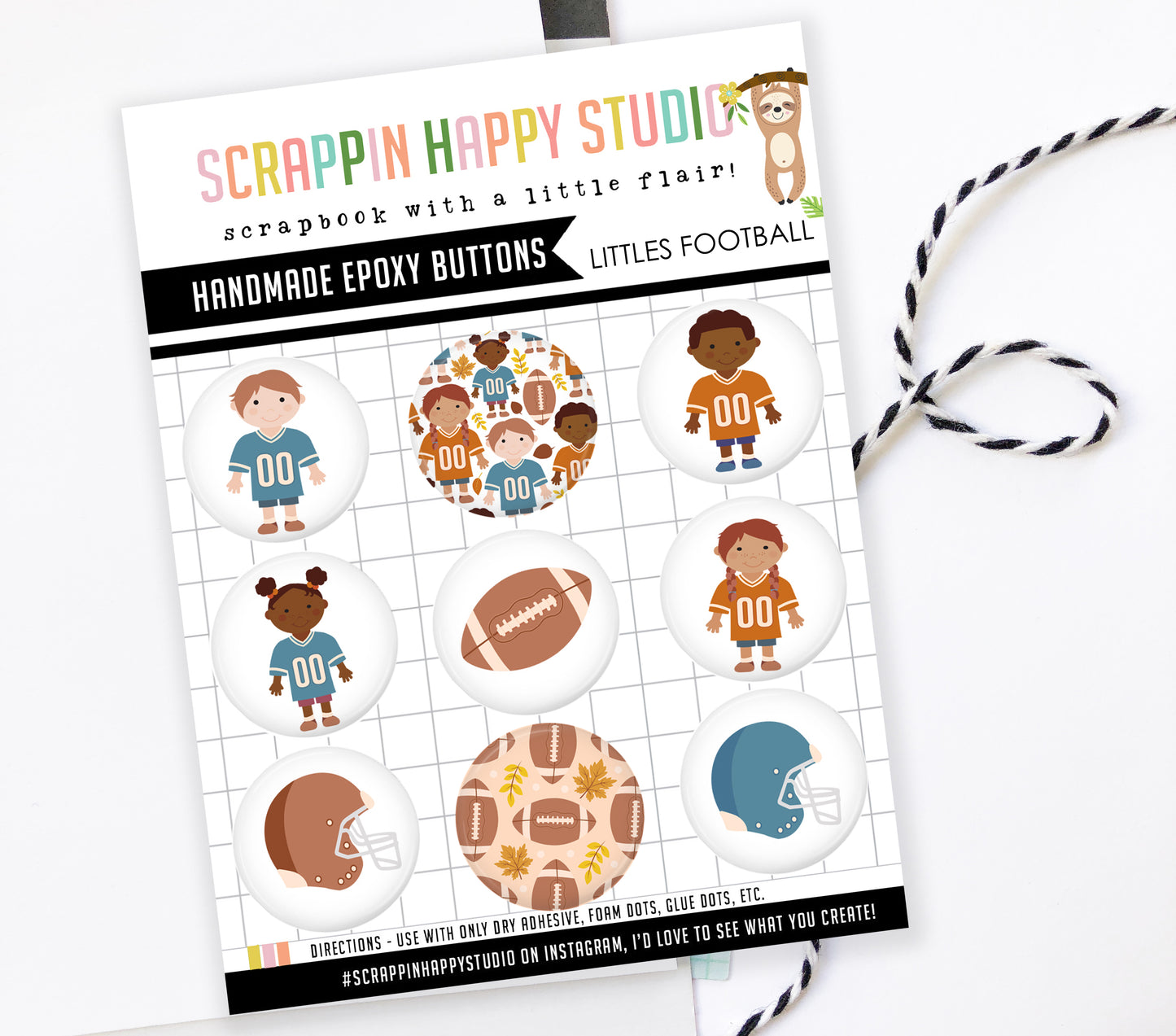 Littles Football Epoxy Flair