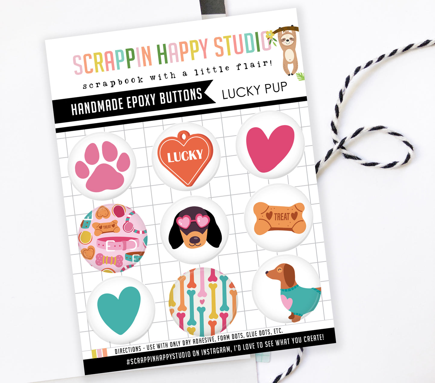 Lucky Pup Epoxy Flair