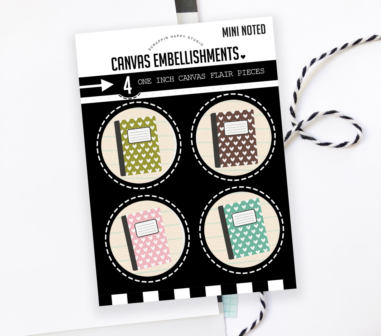 Mini Noted Canvas Flair