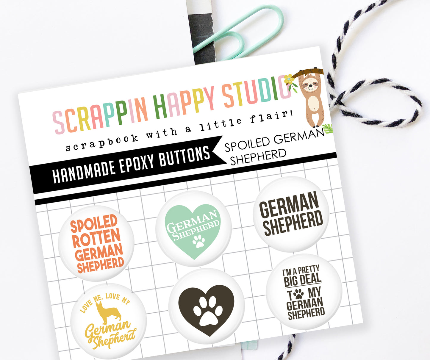 Spoiled German Shepherd Epoxy Flair