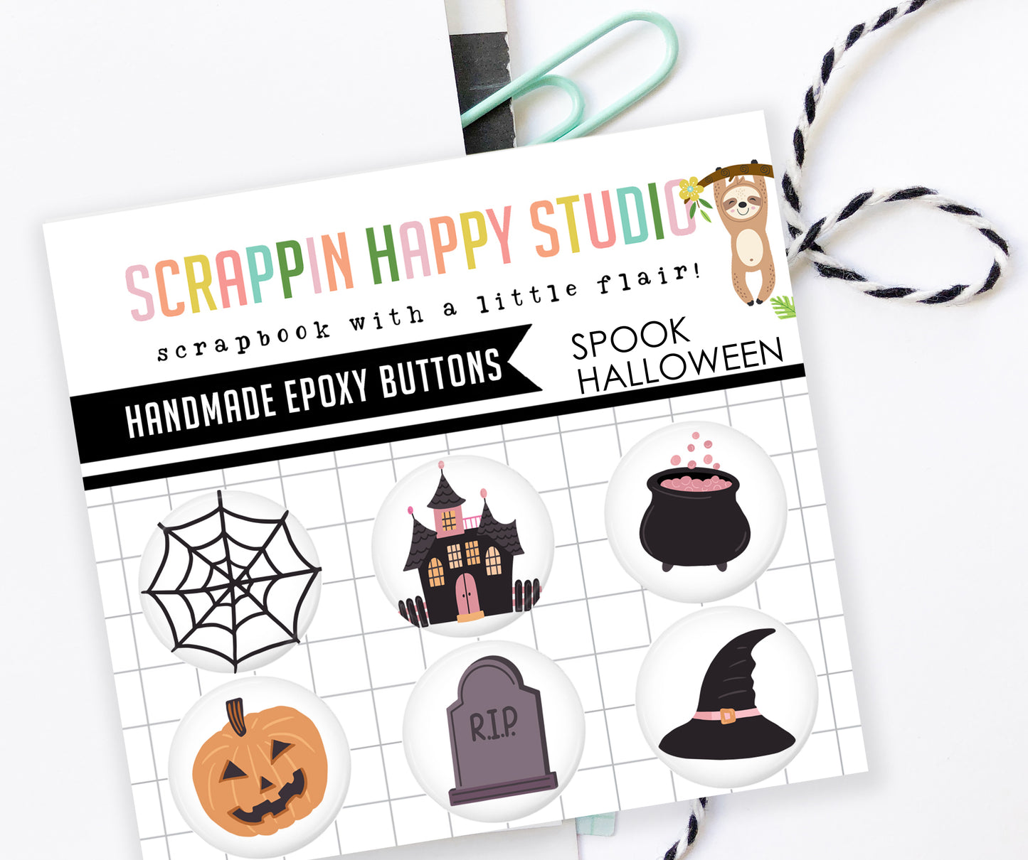 Spook Halloween Epoxy Flair