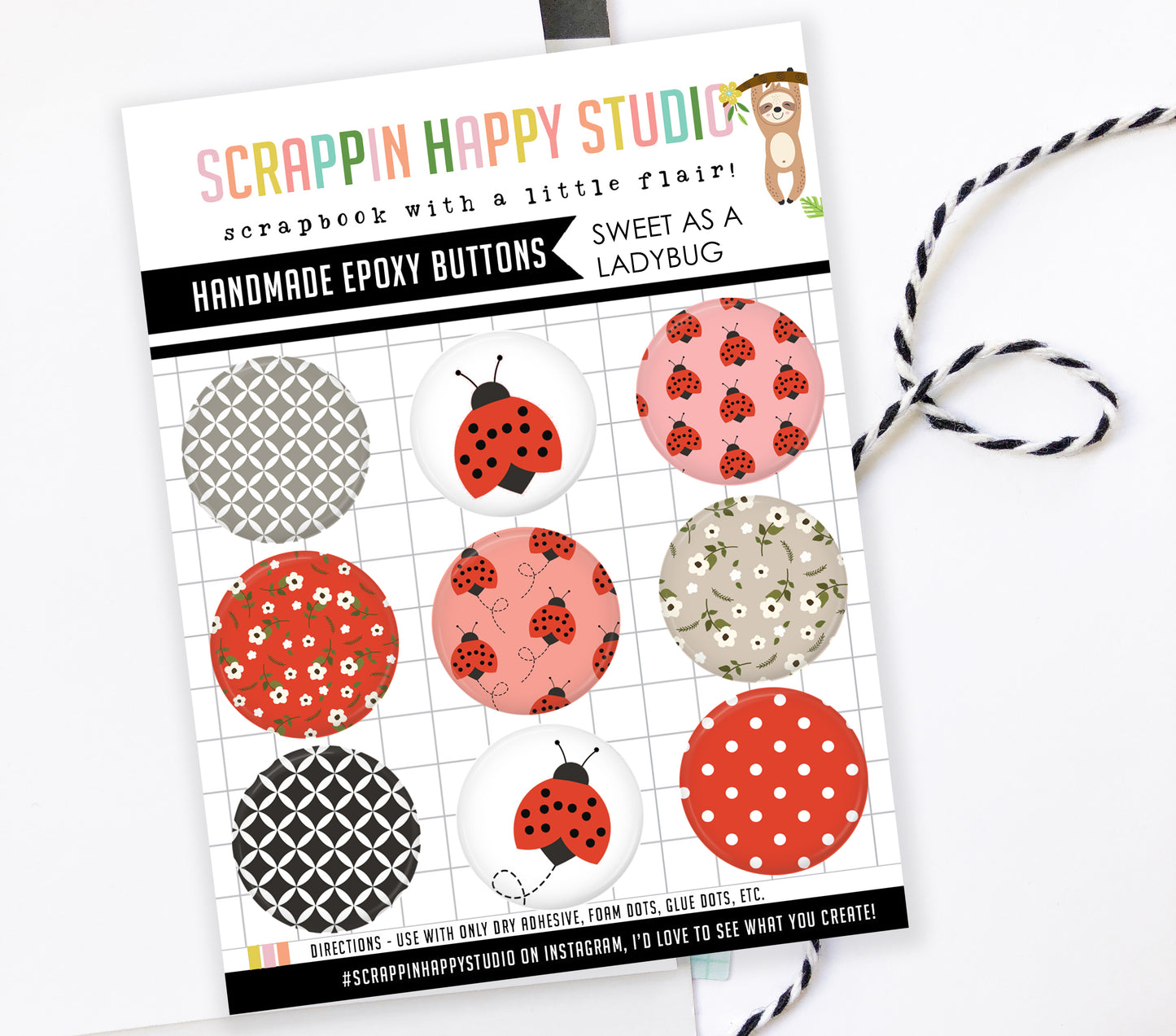 Sweet As A Ladybug Epoxy Flair