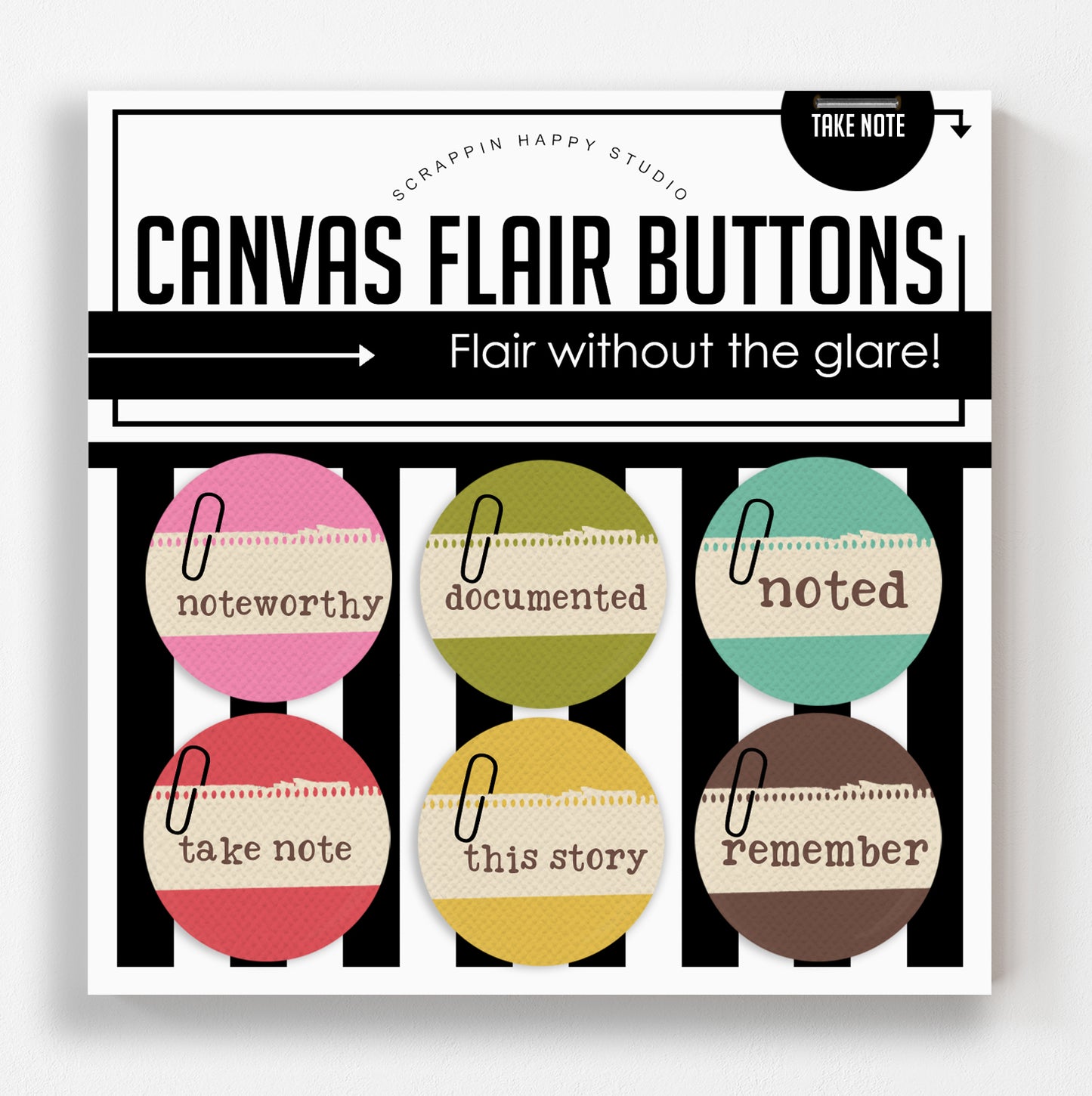 Take Note Canvas Flair
