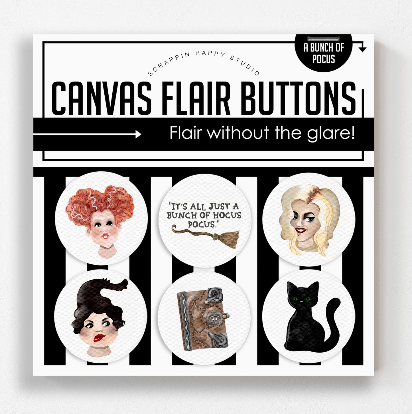 A Bunch Of Pocus Canvas Flair