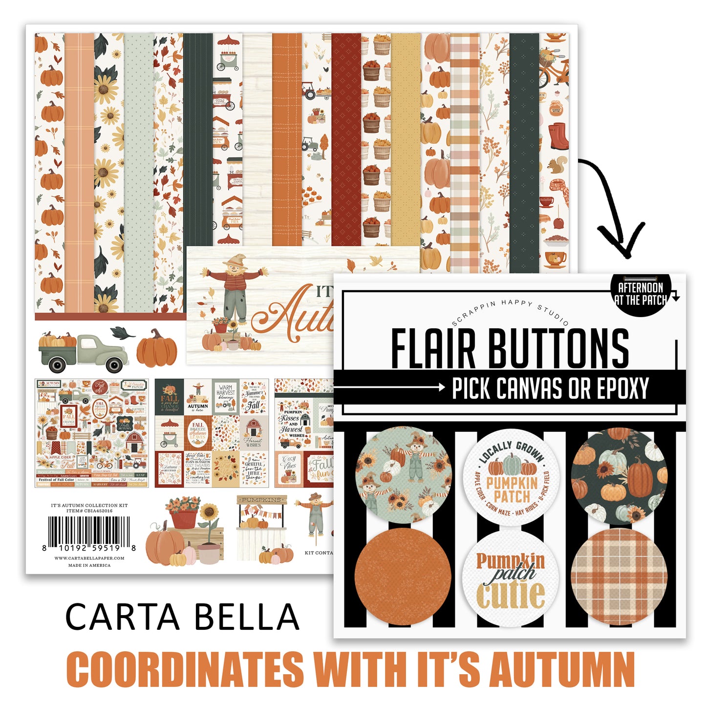 Afternoon At The Patch Flair Buttons