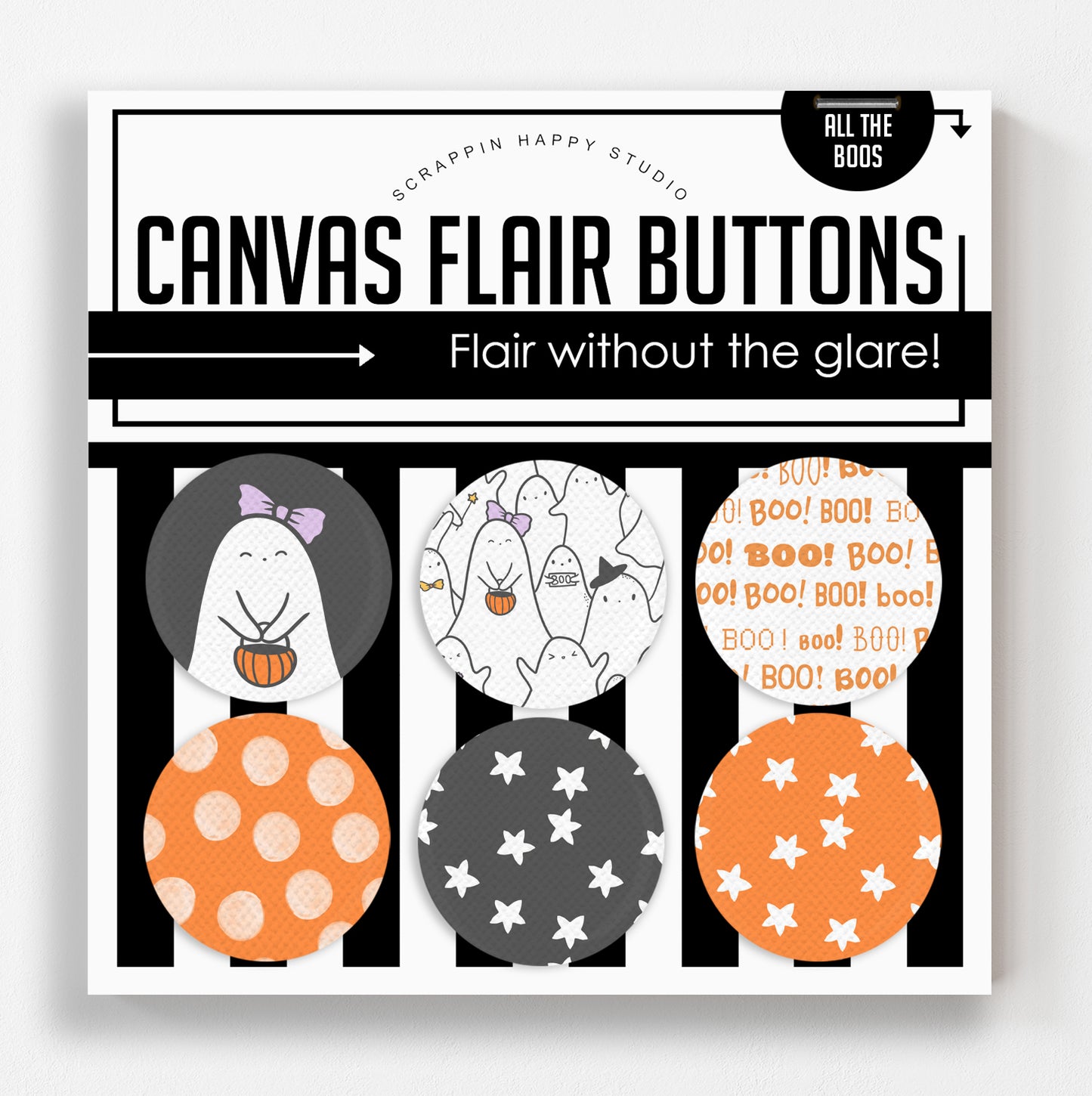 All The Boos Canvas Flair