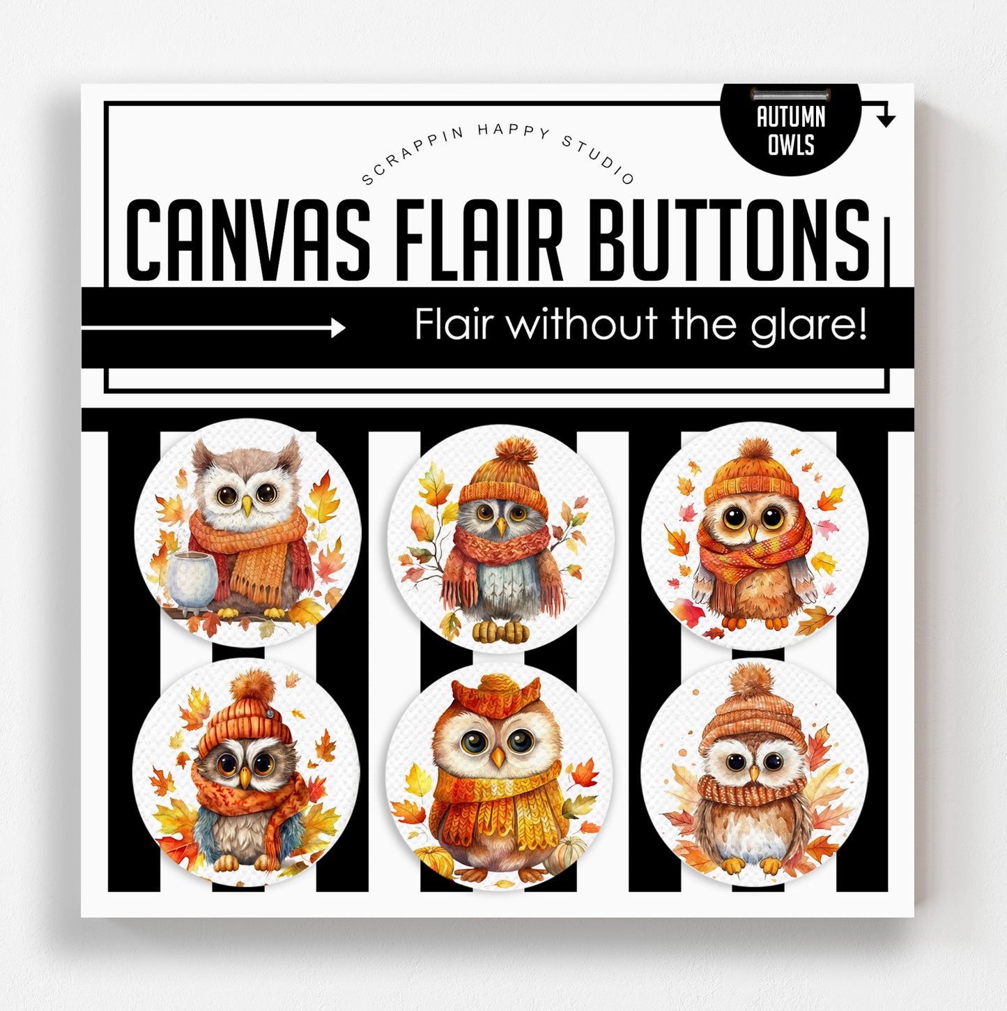 Autumn Owls Canvas Flair