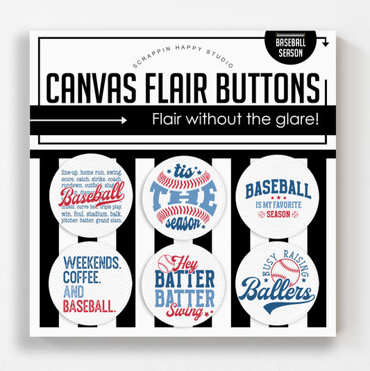 Baseball Season Canvas Flair