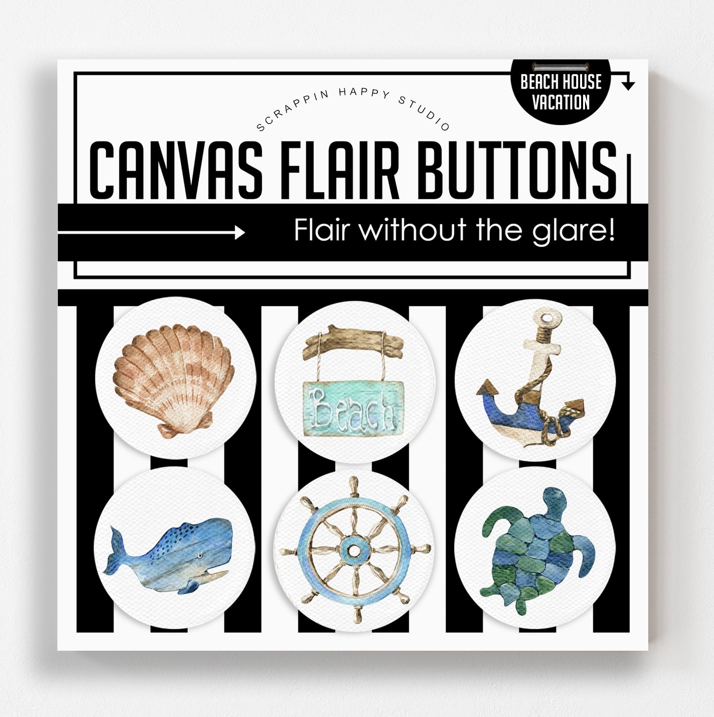 Beach House Vacation Canvas Flair