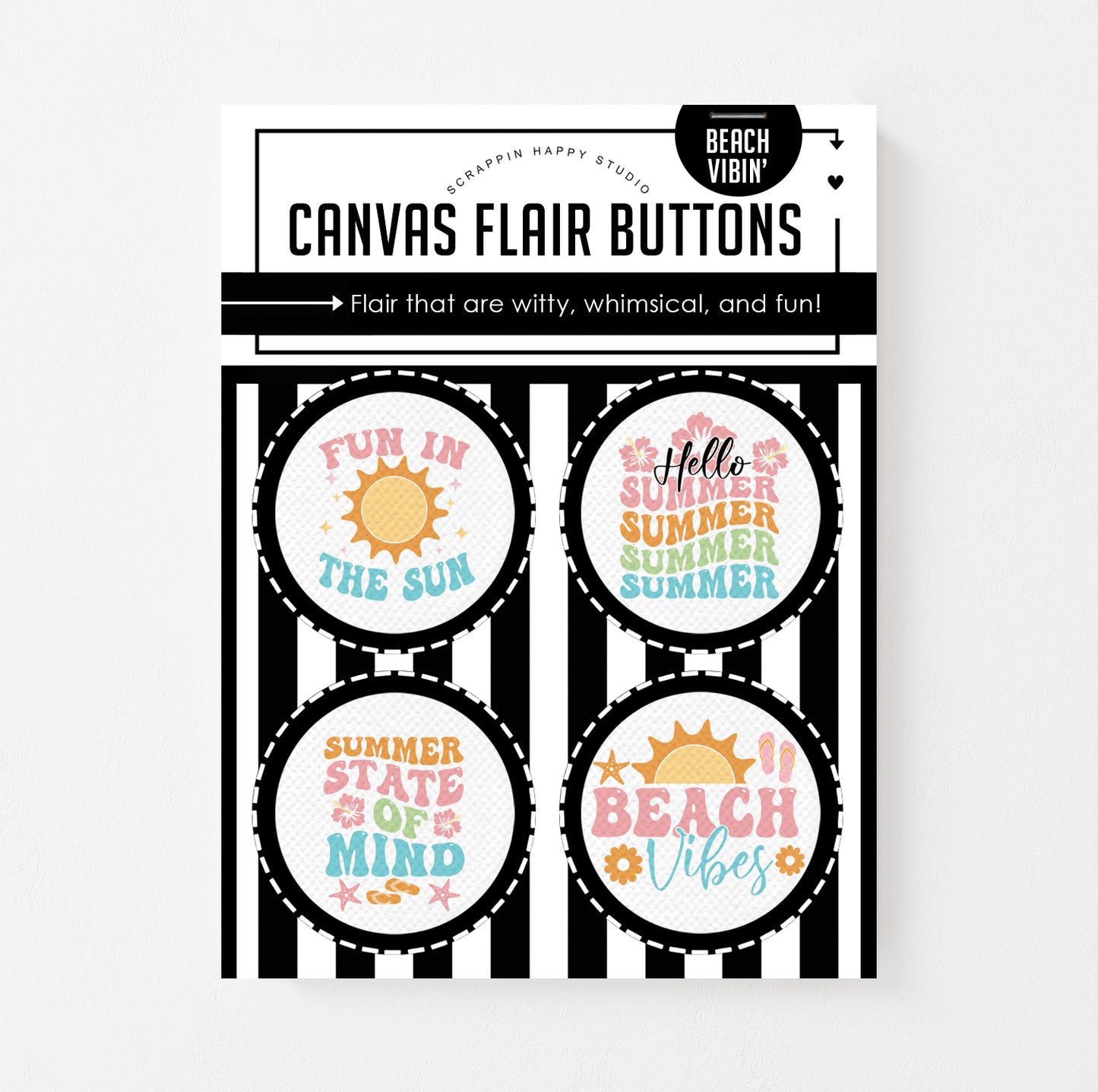 Beach Vibin' Canvas Flair