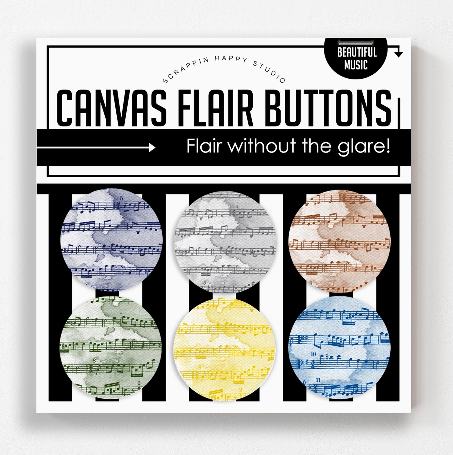 Beautiful Music Canvas Flair