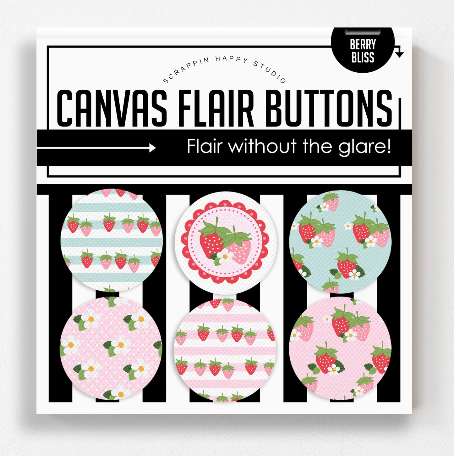 Berry Bliss Flair Buttons