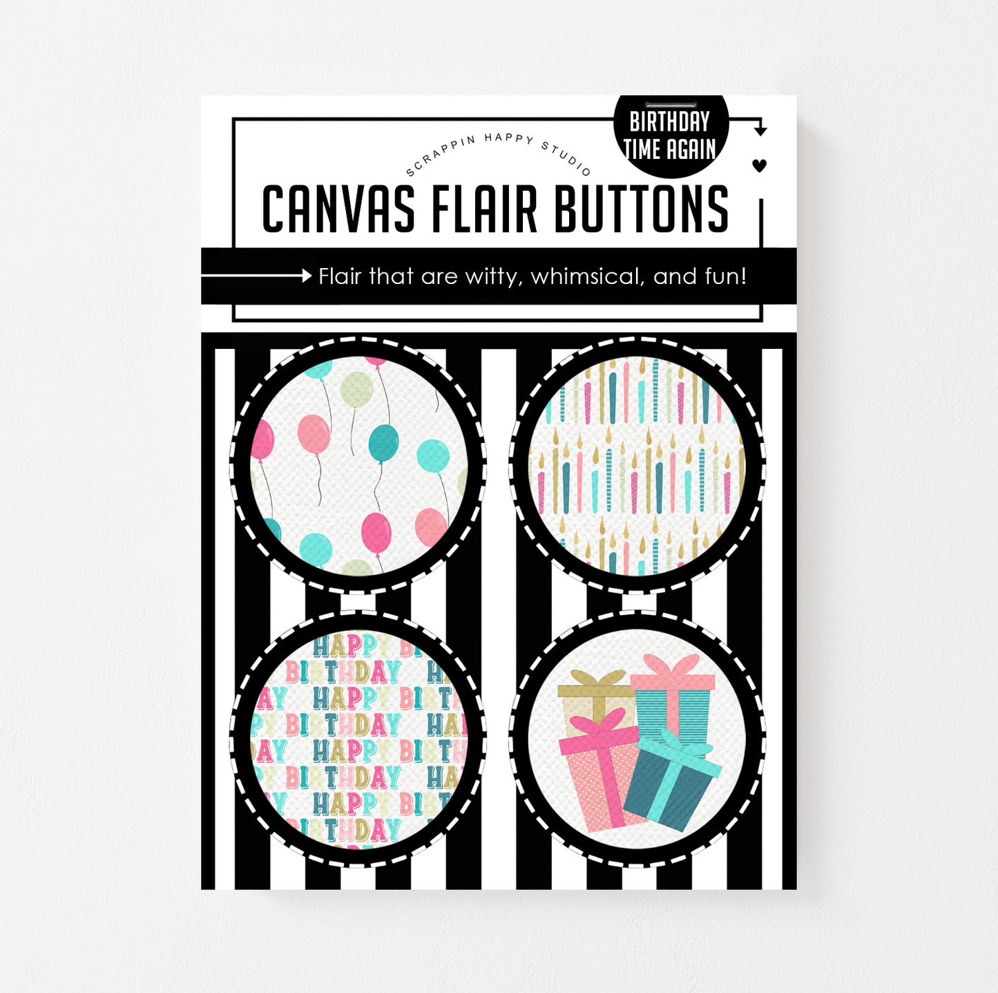 Birthday Time Again Canvas Flair