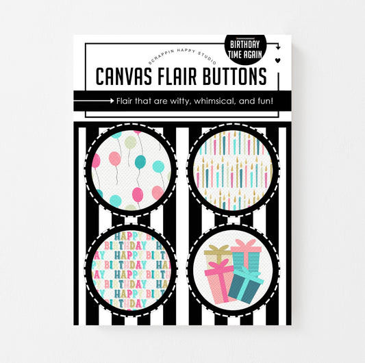 Birthday Time Again Canvas Flair
