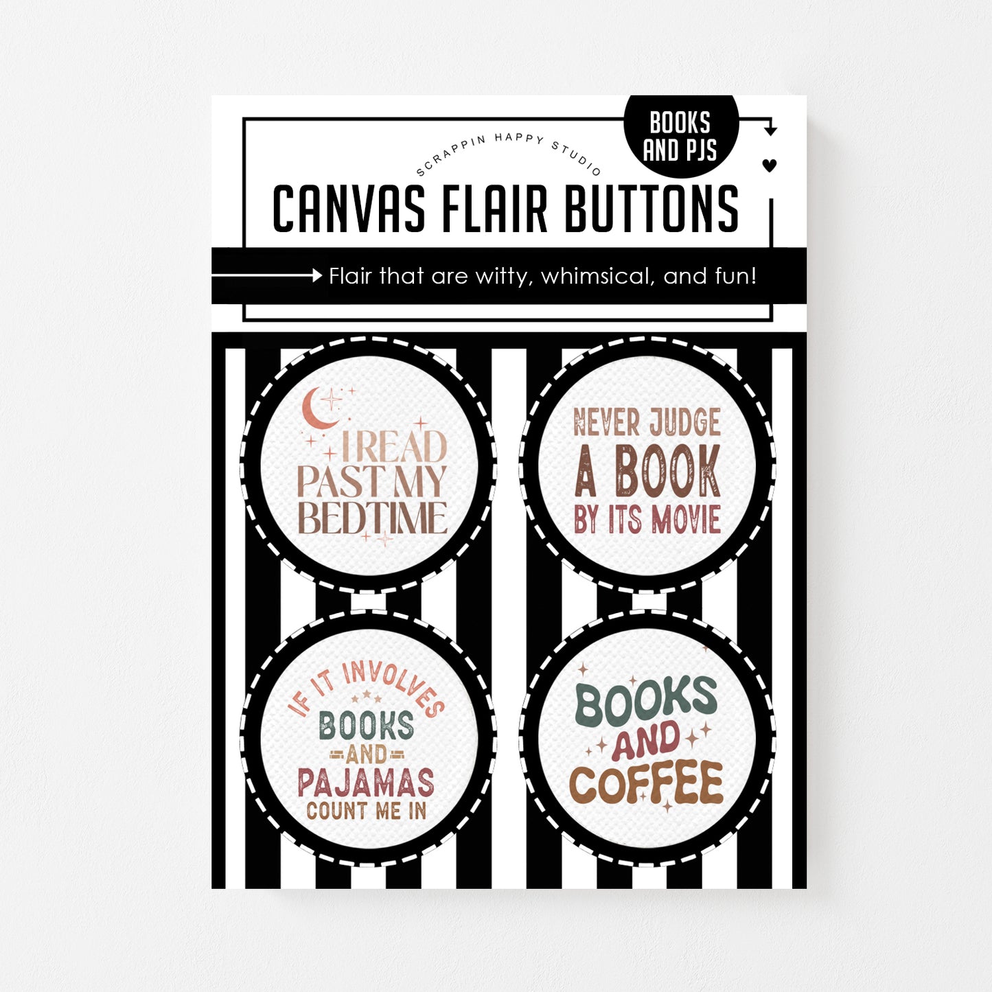 Books And Pj's Canvas Flair