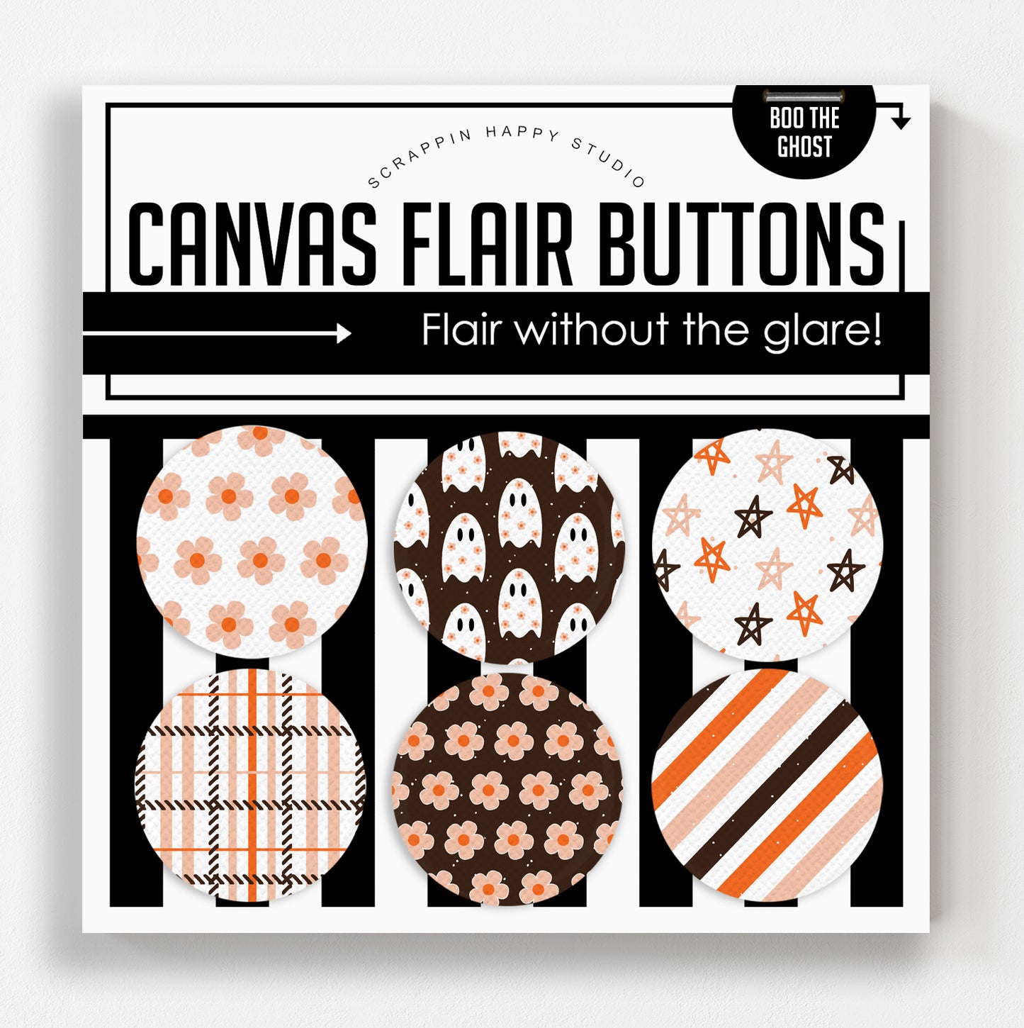 Boo The Ghost Canvas Flair