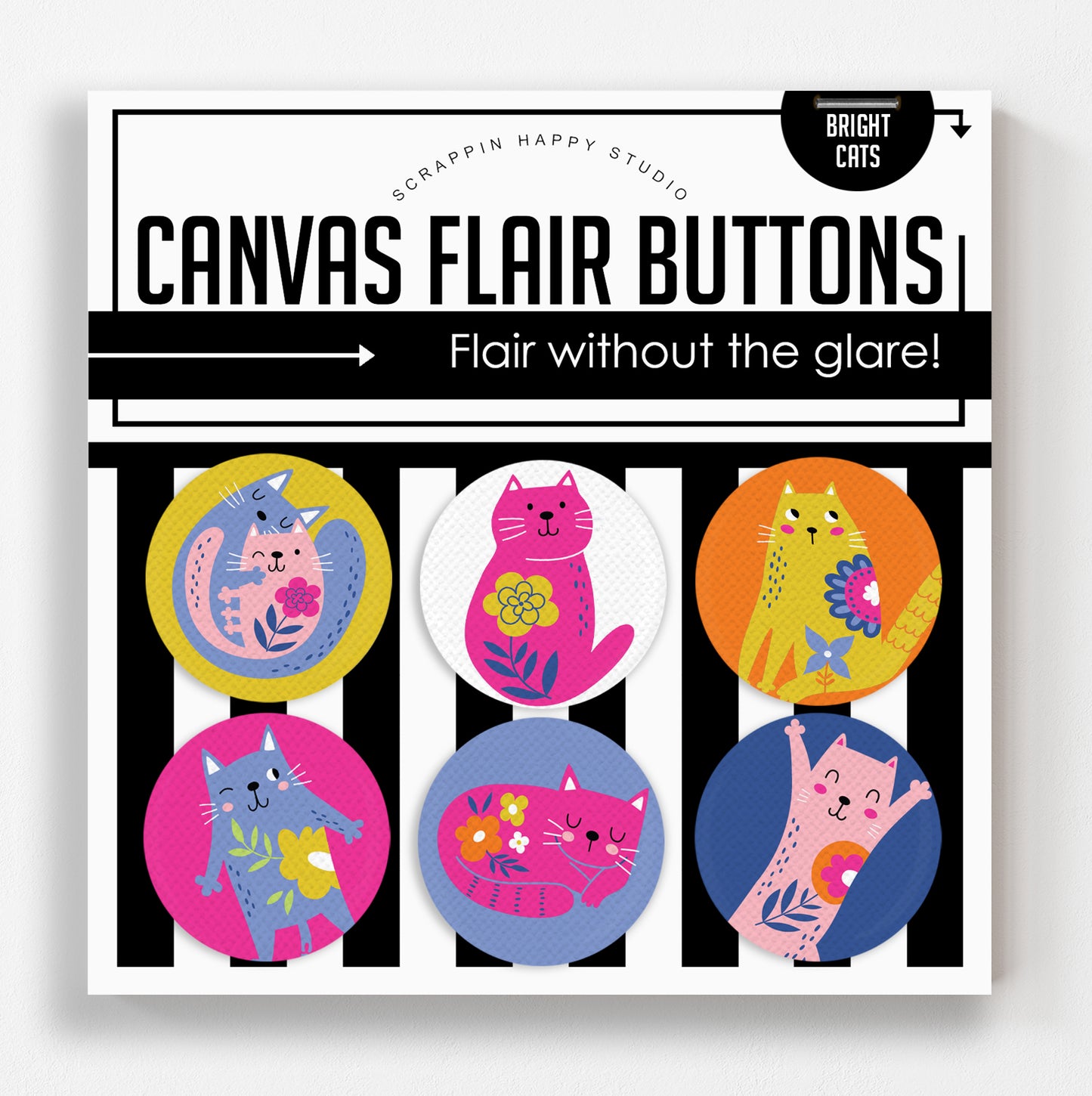 Bright Cats Canvas Flair