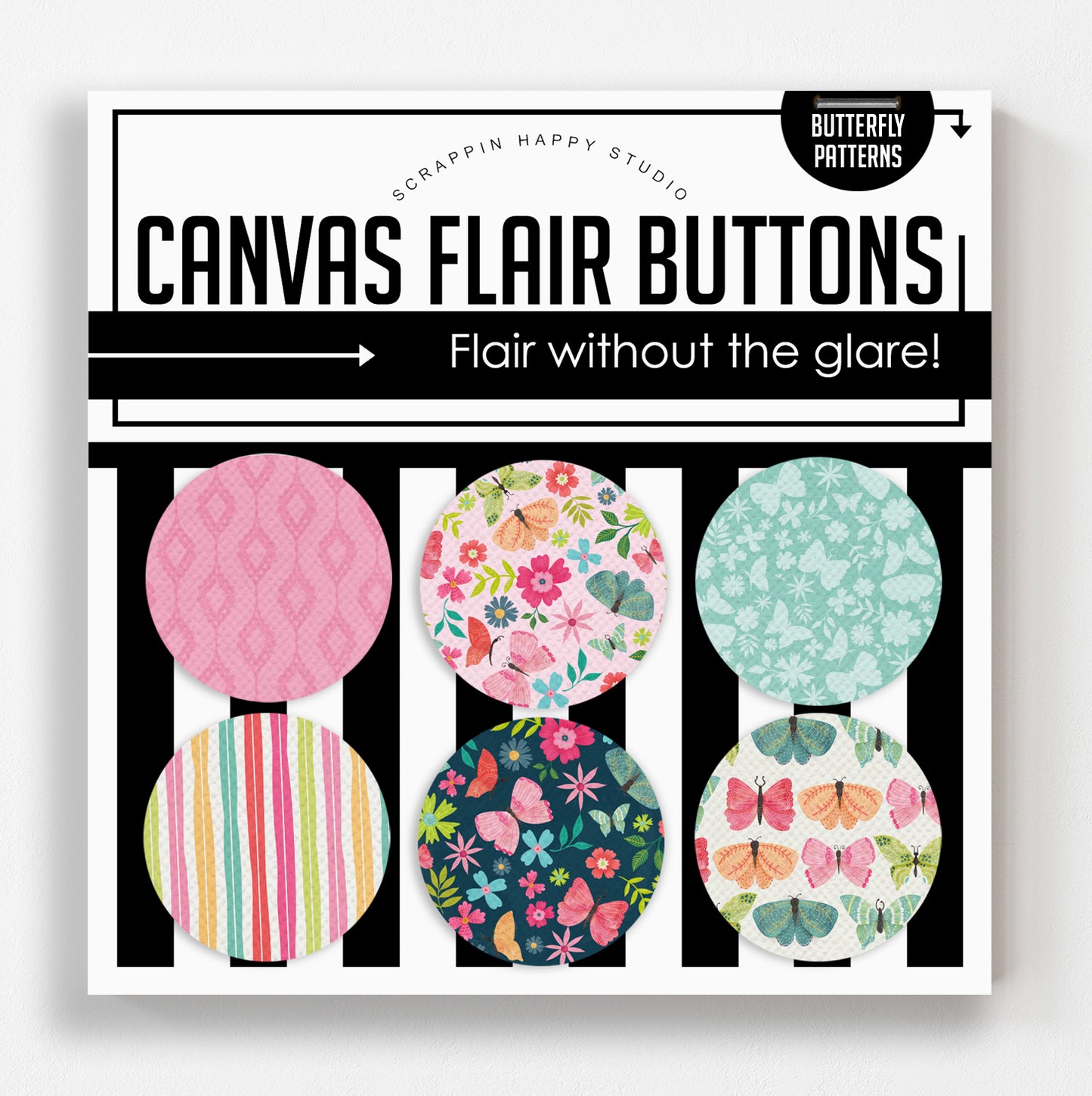 Butterfly Patterns Canvas Flair