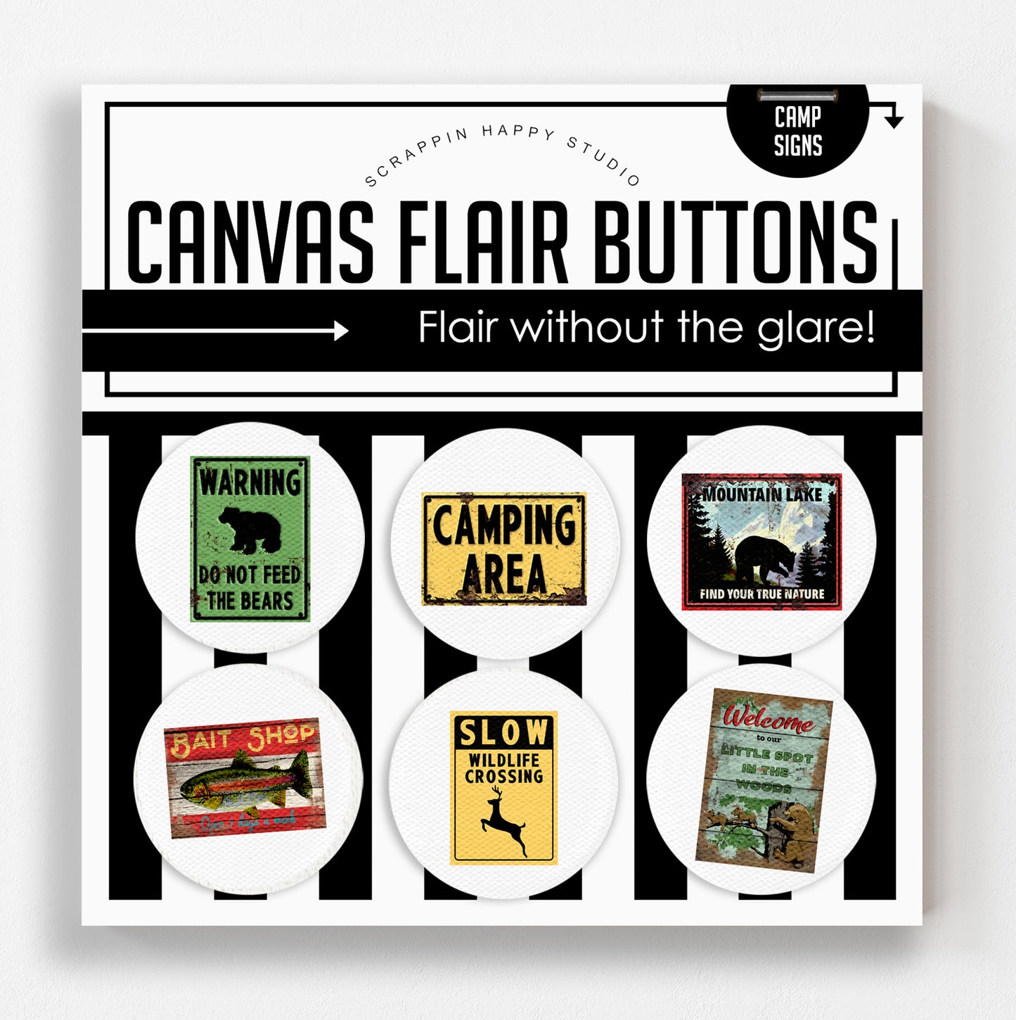 Camp Signs Canvas Flair