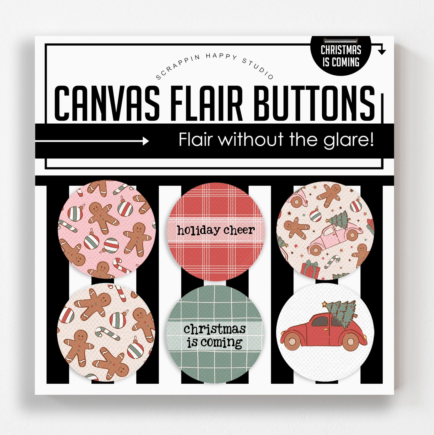 Christmas Is coming Canvas Flair