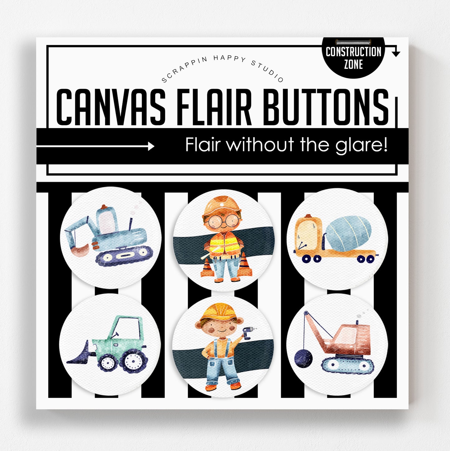 Construction Zone Canvas Flair