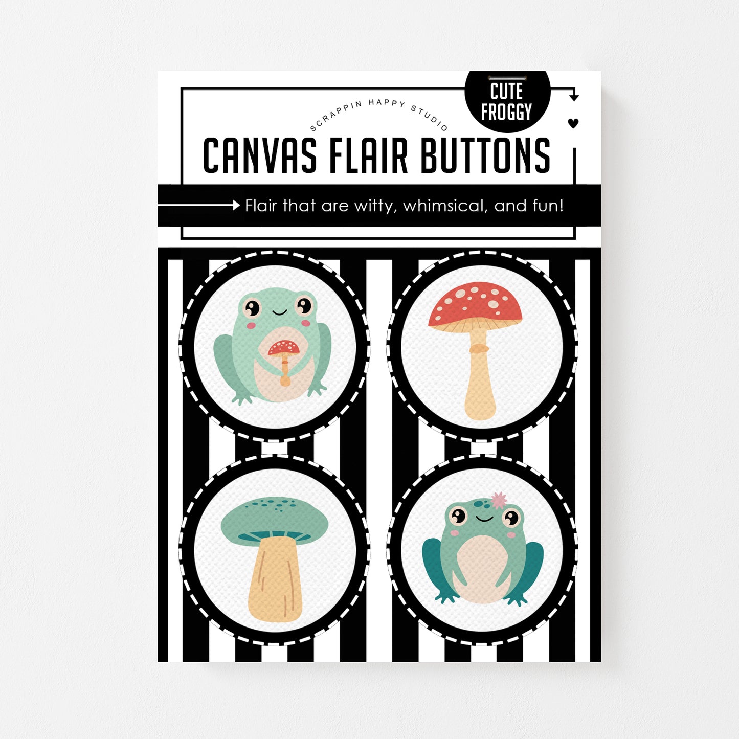Cute Froggy Canvas Flair