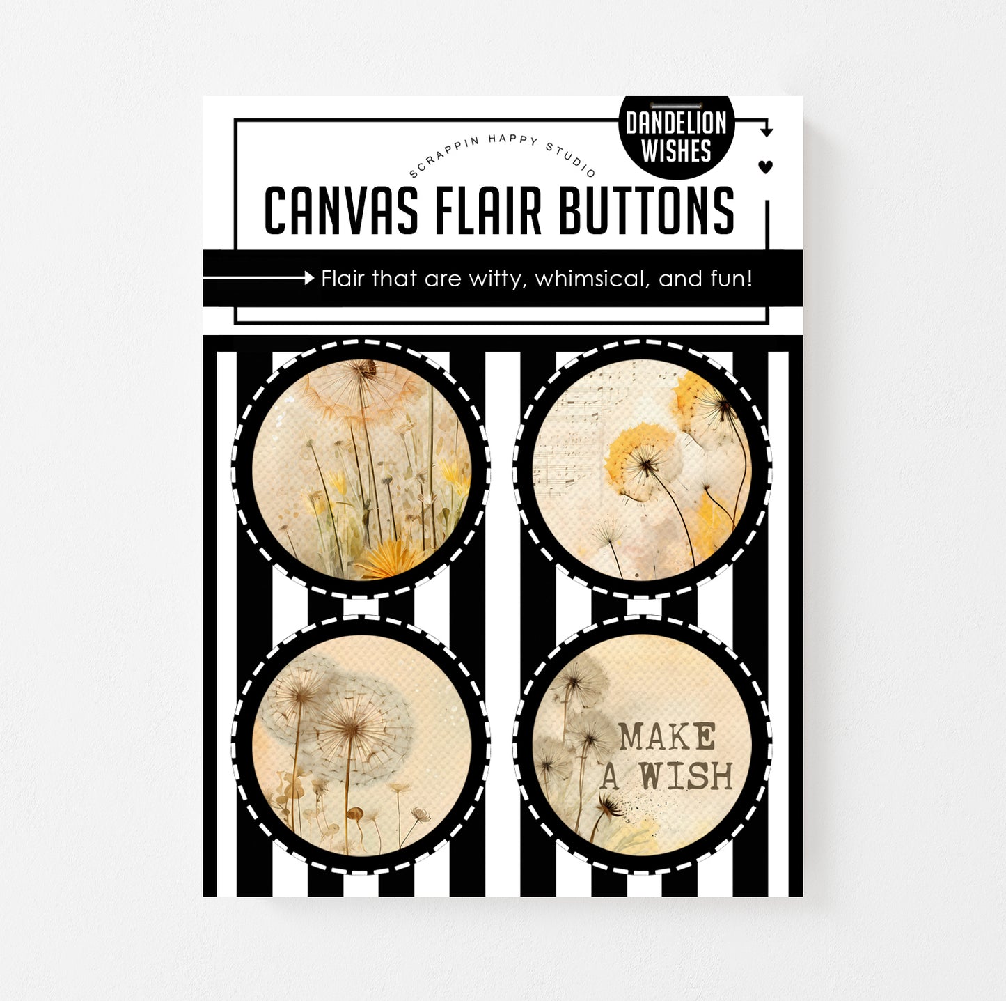 Dandelion Wishes Canvas Flair