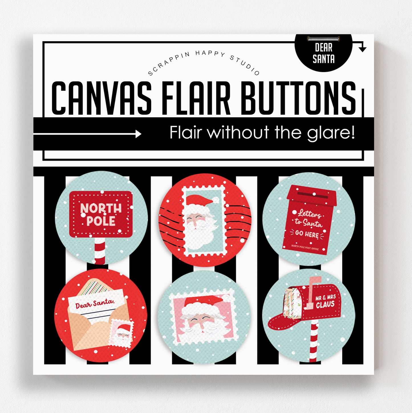 Dear Santa Canvas Flair