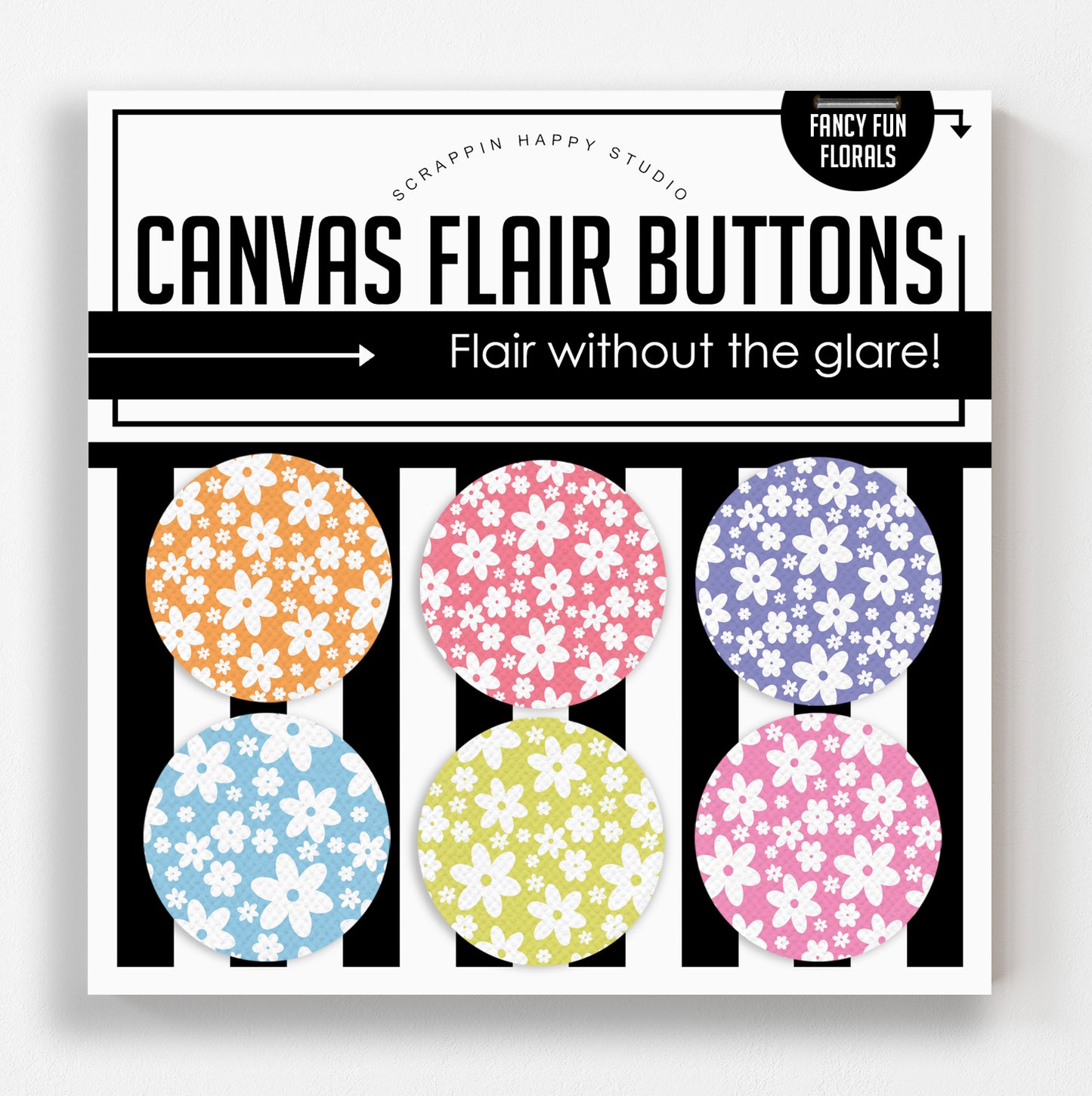 Fancy Fun Florals Canvas Flair