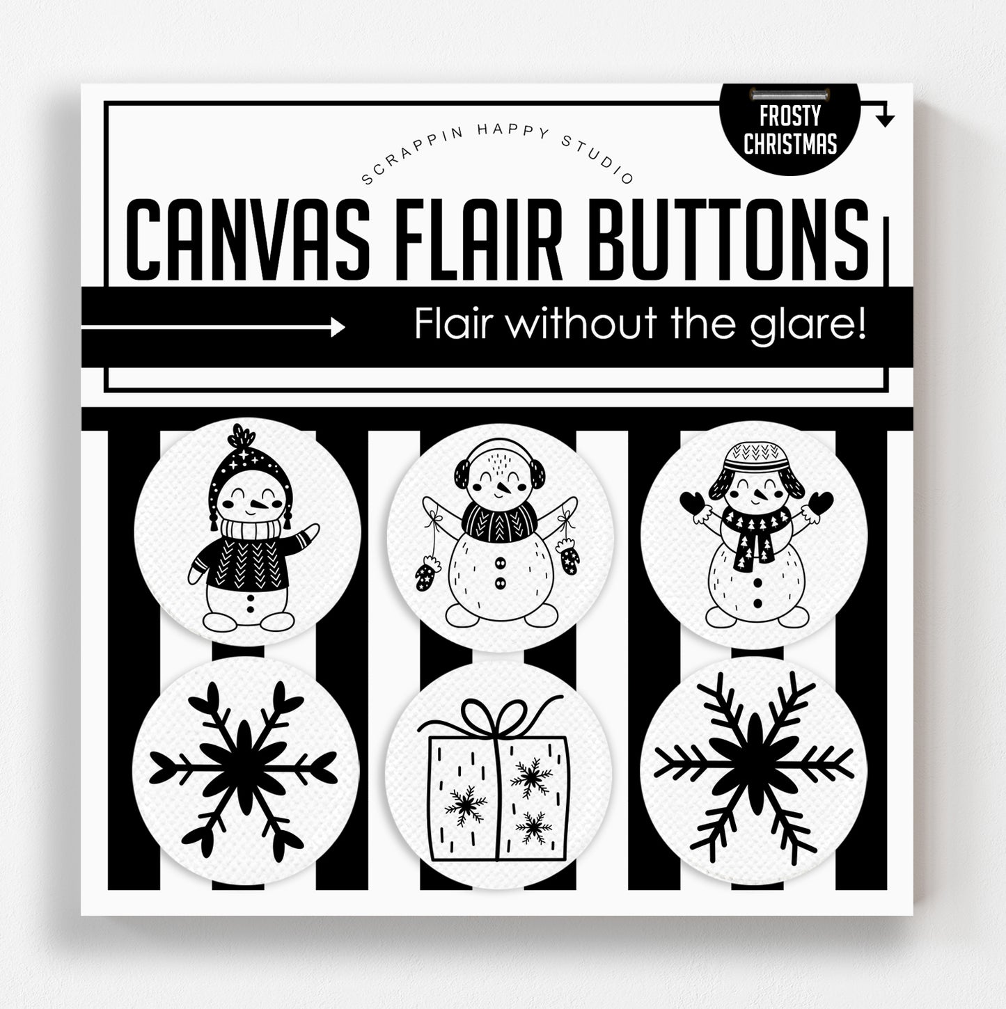 Frosty Christmas Canvas Flair