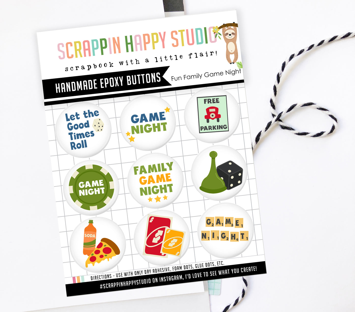 Fun Family Game Night Epoxy Flair