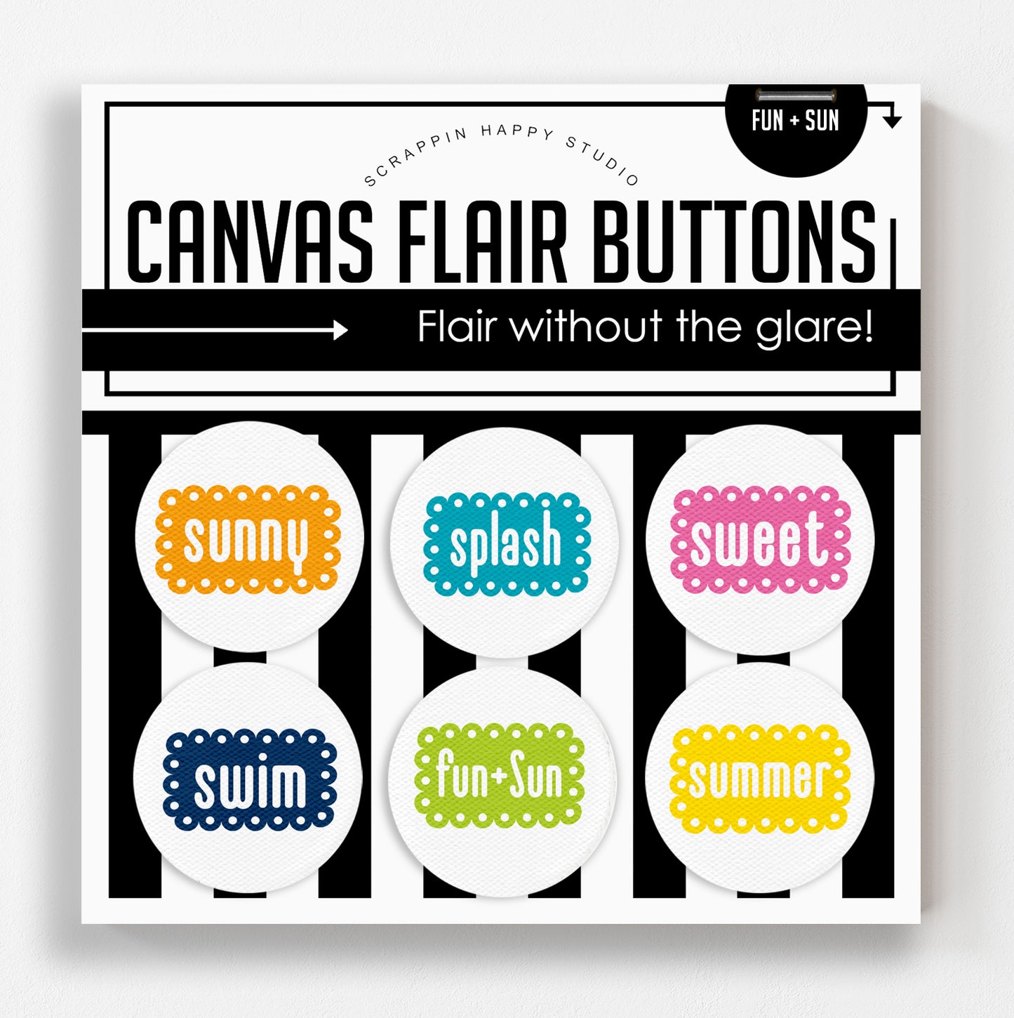 Fun Plus Sun Canvas Flair