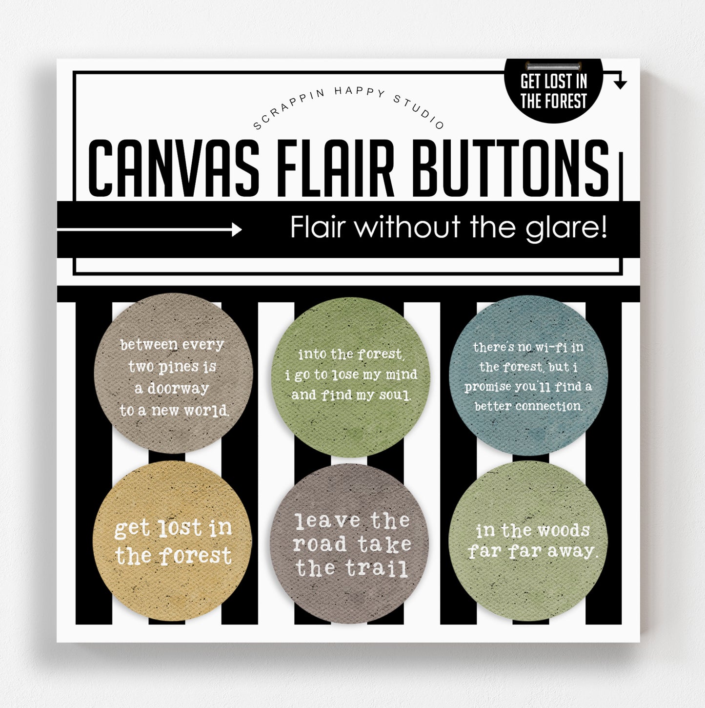 Get Lost In The Forest Canvas Flair