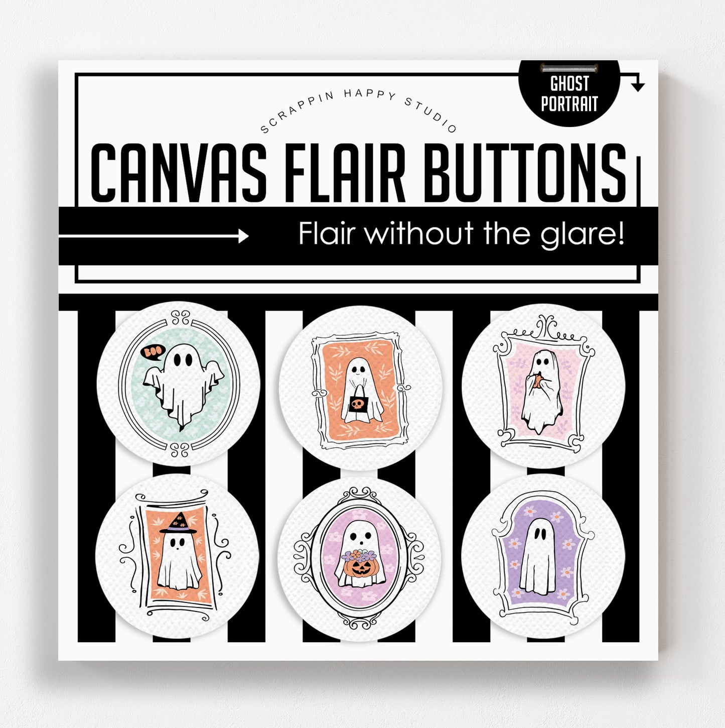 Ghost Portrait Canvas Flair