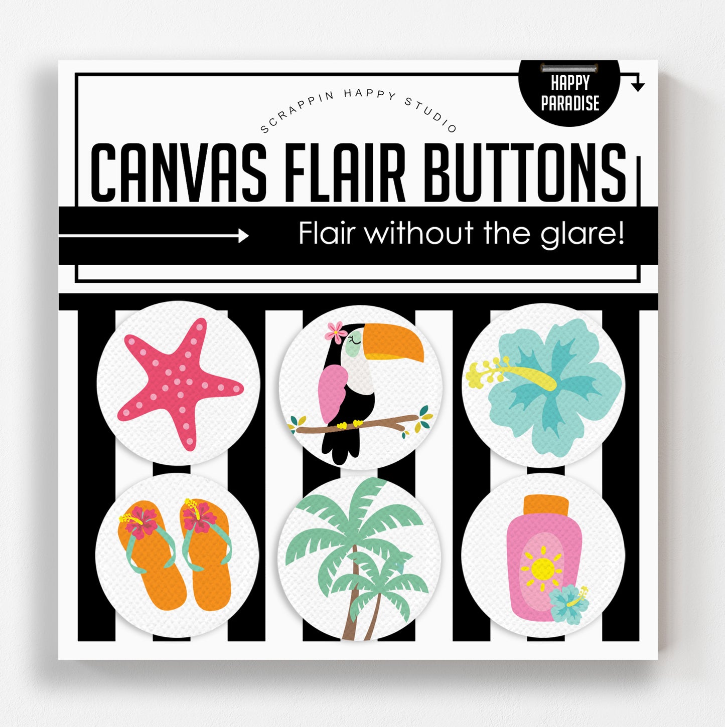Happy Paradise Canvas Flair