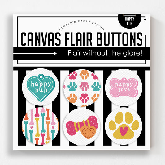 Happy Pup Canvas Flair