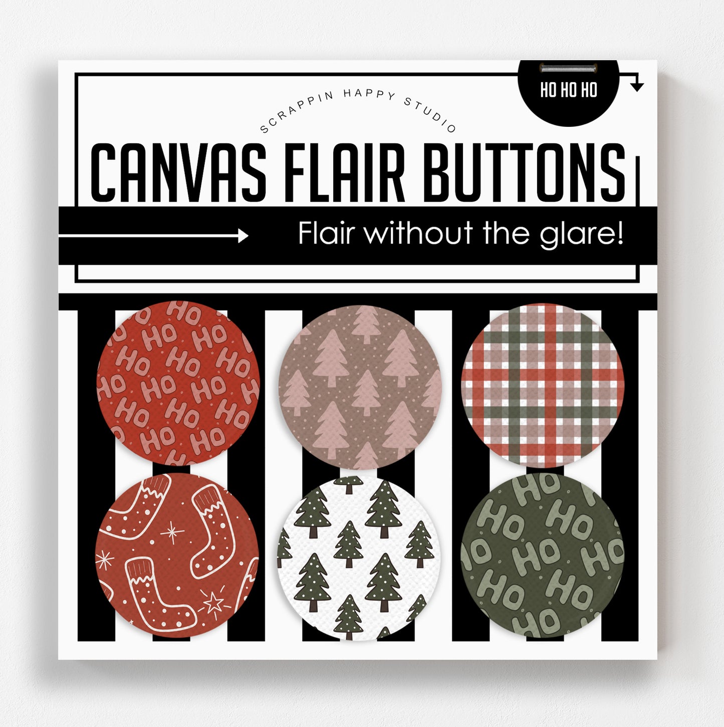 Ho Ho Ho Canvas Flair