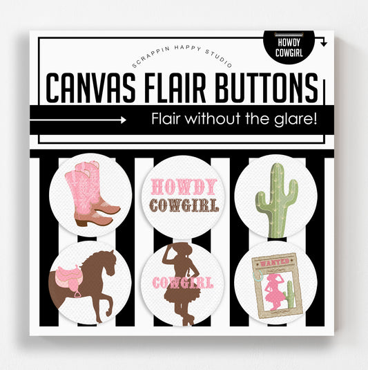 Howdy Cowgirl Canvas Flair