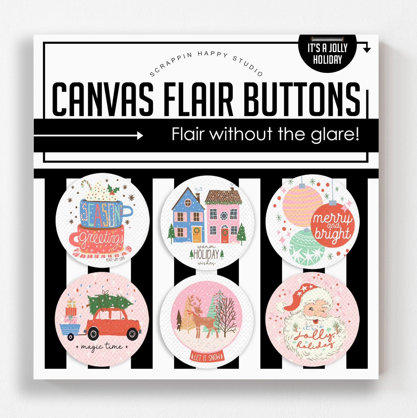 It's A Jolly Holiday Canvas Flair
