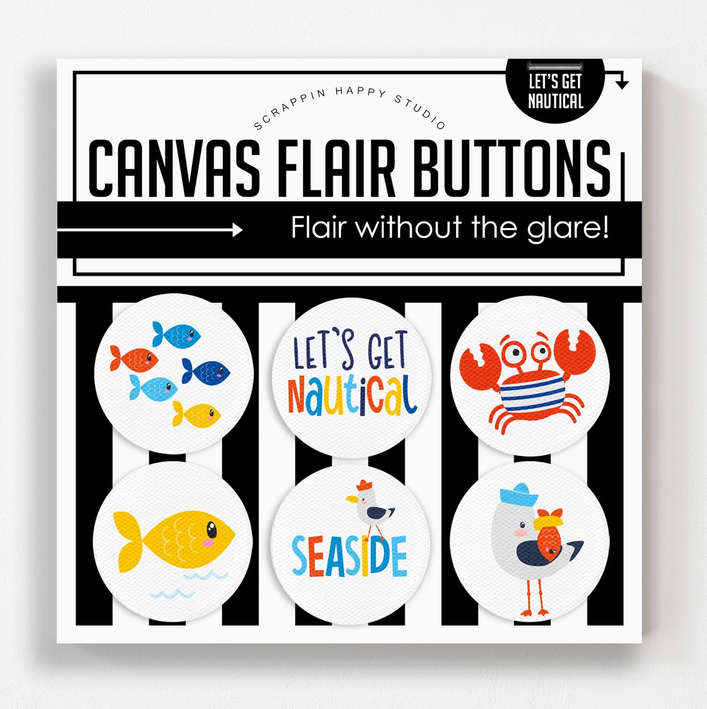 Let's Get Nautical Canvas Flair
