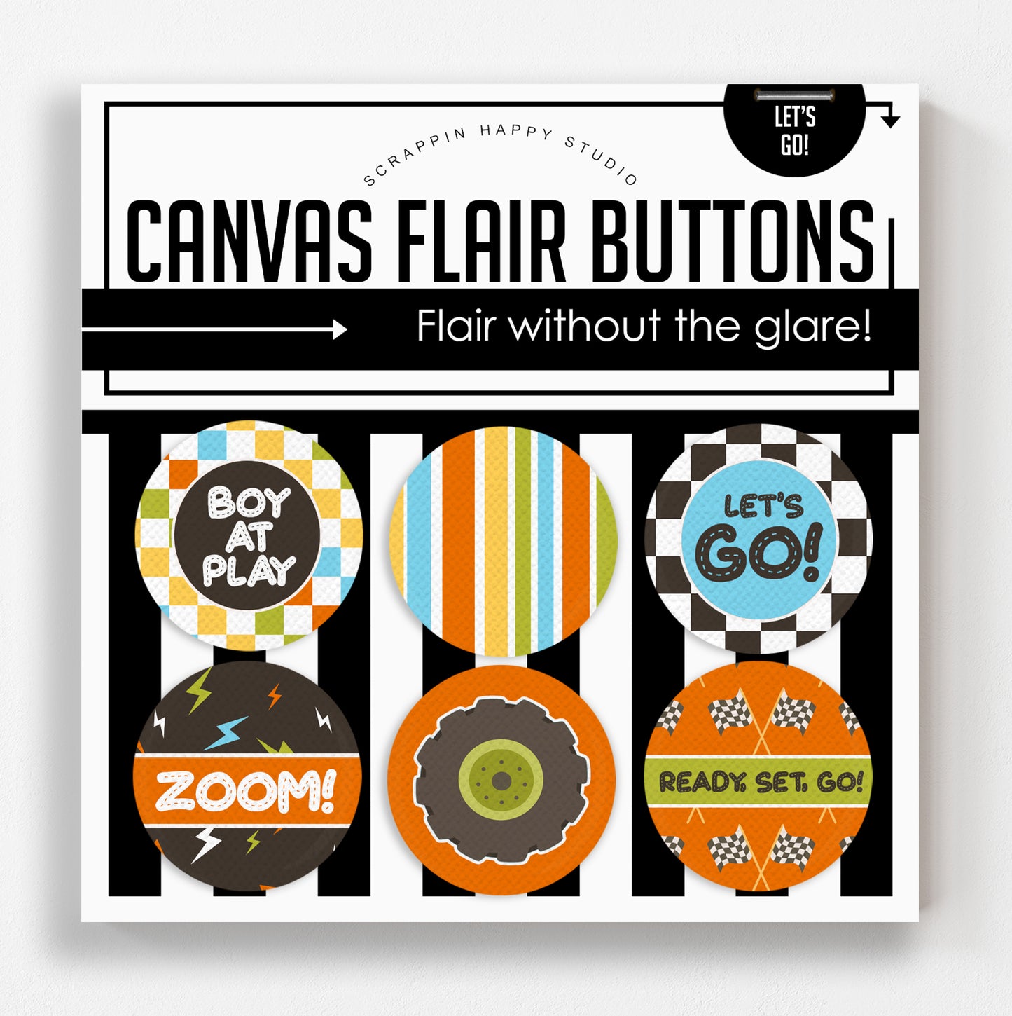 Lets Go Canvas Flair Buttons
